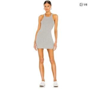 Revolve LNA Ribbed Skinny Racer Mini Dress S